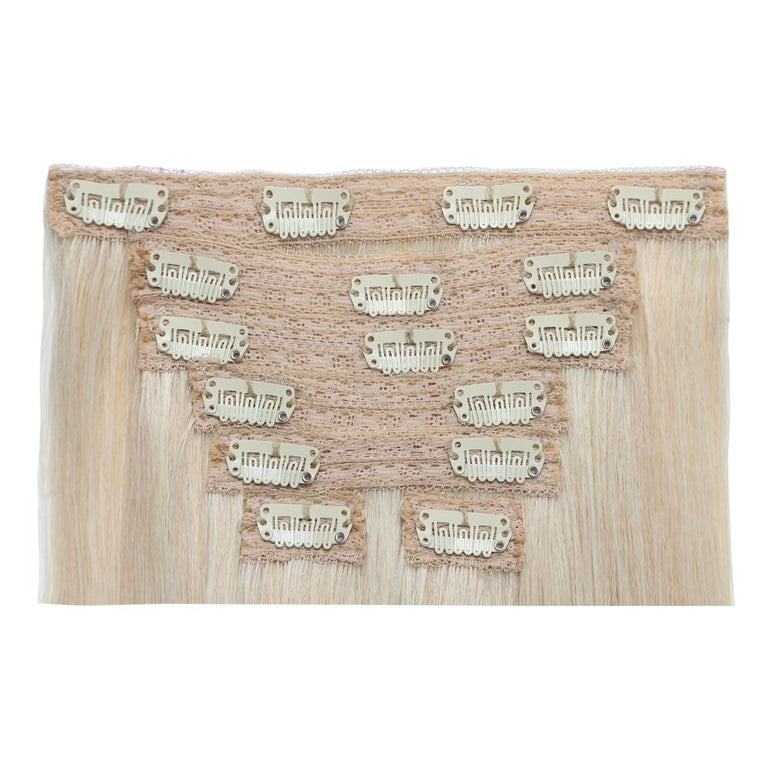 20 inch Clip-in Hair Extensions (160g) Wavy - Light Honey