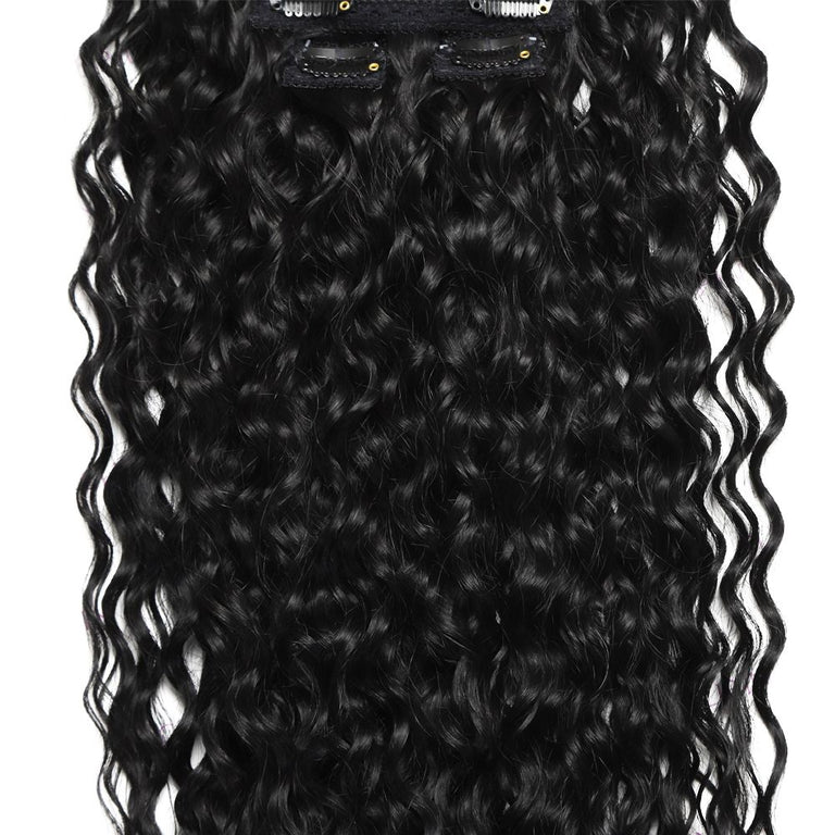 20 inch Clip-in Hair Extensions (160g) - Water Wave