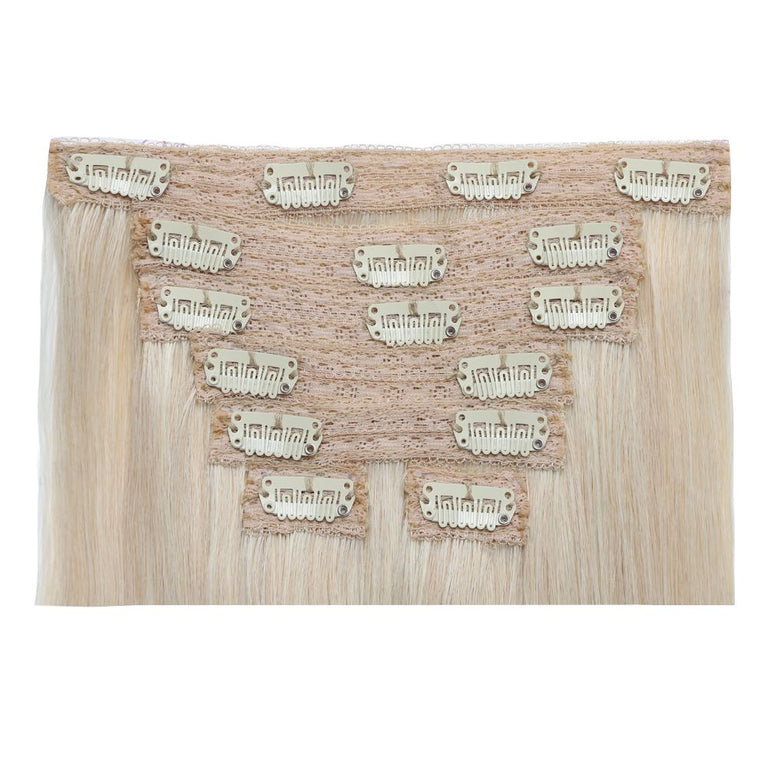 20 inch Clip-in Hair Extensions (160g) Wavy - Honey Blonde