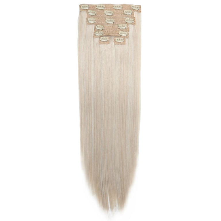 20 inch Clip-in Hair Extensions (160g) Straight - Light Honey