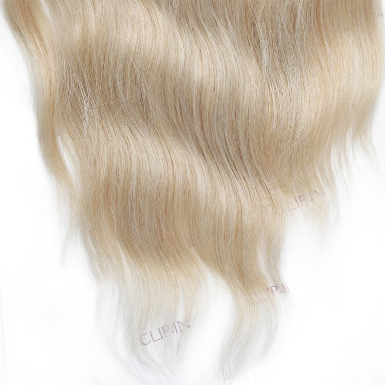 20 inch Clip-in Hair Extensions (160g) Wavy - Honey Blonde