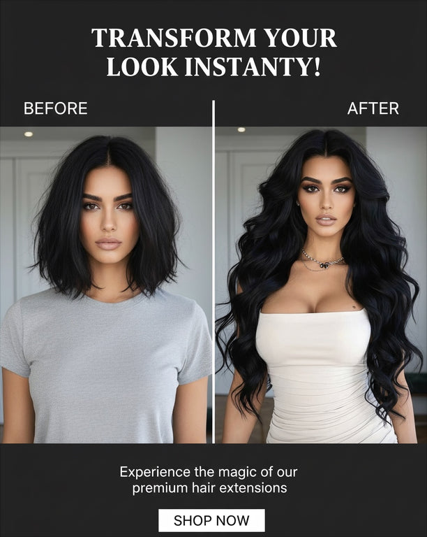 20 inch Clip-in Hair Extensions (160g) - Body Wave